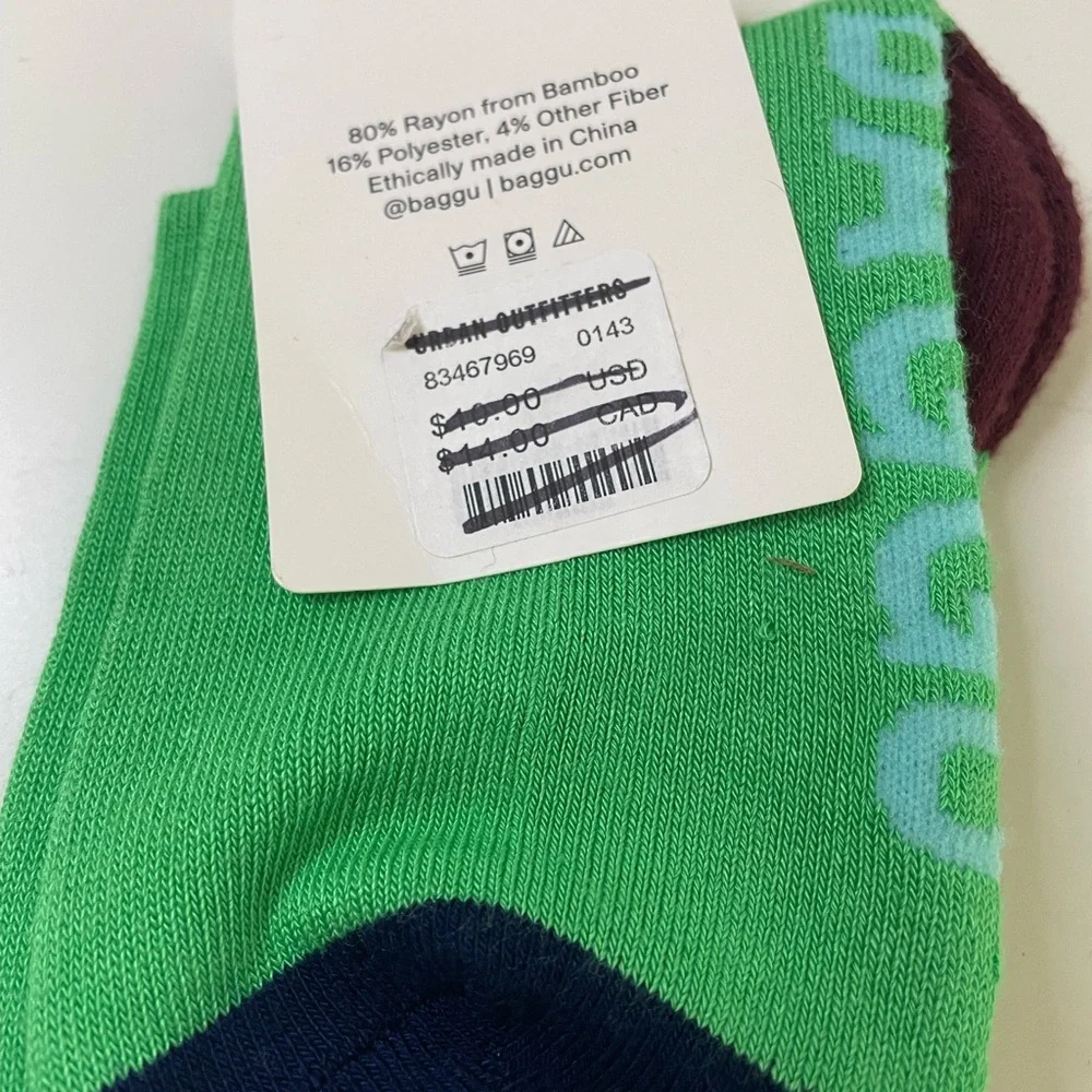 NWT BAGGU Ribbed Mix Socks